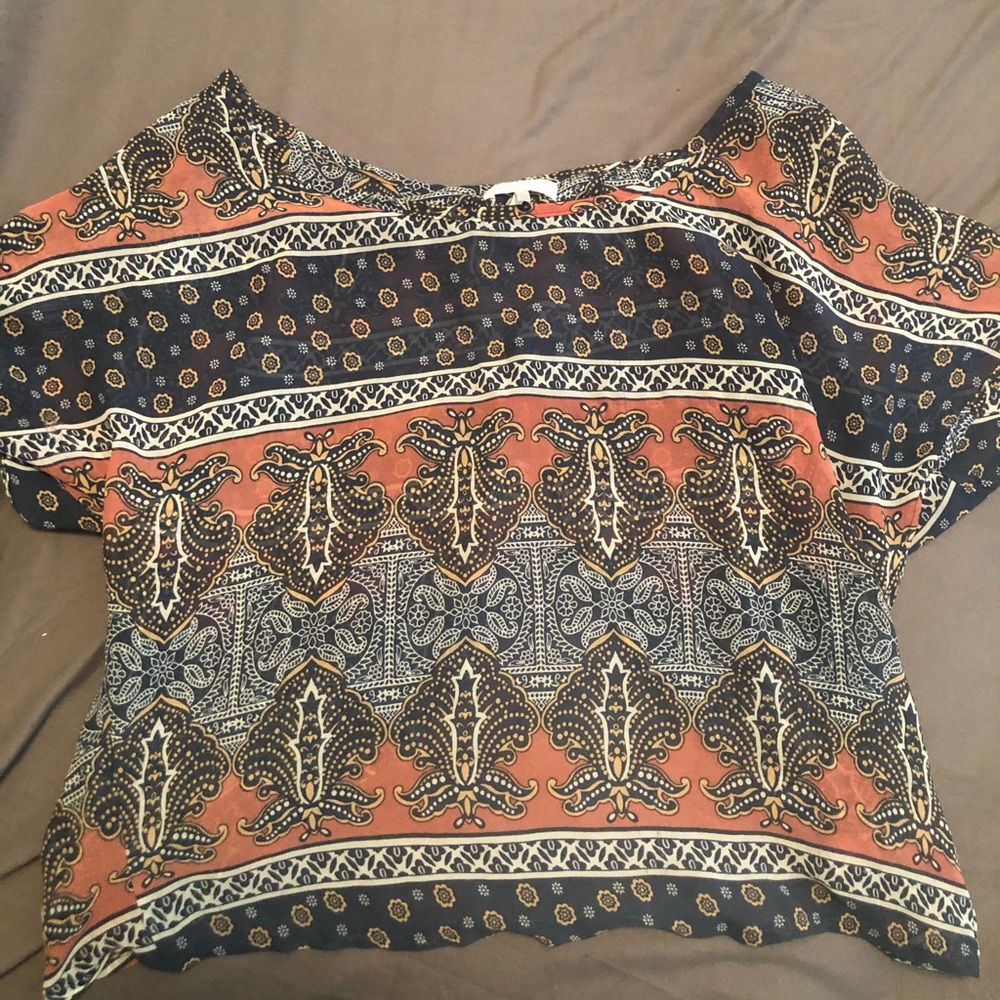 Sheer open back top